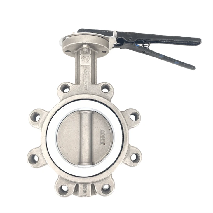 316L Handle Lug Type Ptfe Valve Butterfly