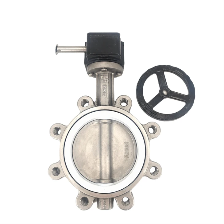 316L Worm Gear Lug Tip PTFE Butterfly Valve