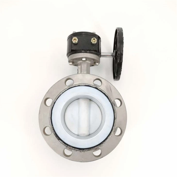 Flanġ tat-Turbina Stainless Steel Ptfe Valv tal-Farfett